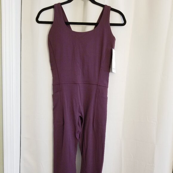 Athleta Salutation Stash 7/8 Bodysuit, Medium Petite MP, Spiced Cabernet - Picture 5 of 5
